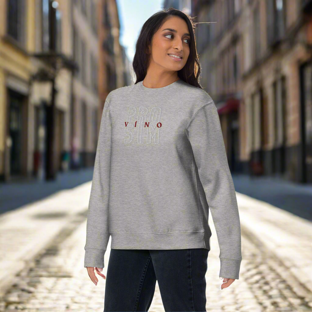 ‘Vino Prosím’ Embroidered Sweatshirt